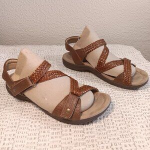 Earth Origins by Earth women's 'Stella' braided leather adjustable sandals sz 10